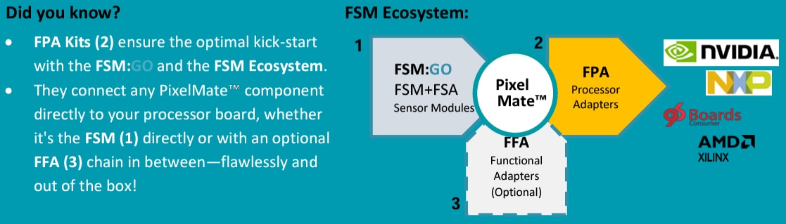 Infographic - FRAMOS FSM:FSA Embedded Image Sensor Ecosystem